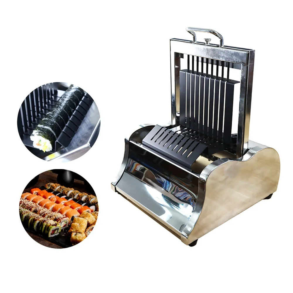 Sushi Roll Maker Machine Commercial Desktop Stainless Steel Household Food Cutter Making Processing Sushi Cutting Machine