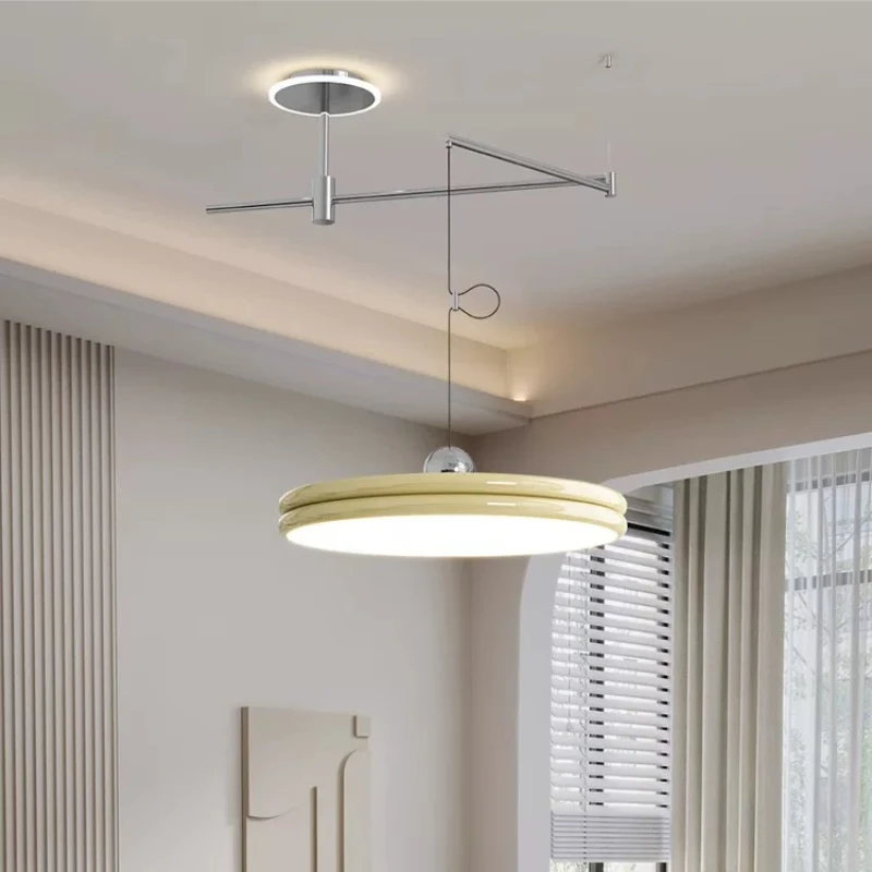 Modern Shiftable Restaurant Dining Table Pendant Light Study Bedroom Bar Nordic Creative Bauhaus Rocker Arm Design Hanging Lamps