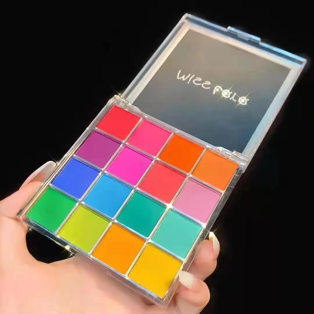 2 Types 16 Colors Colorful Eyes Shadow Paleta Nude Shiny Eyeshadow Palette Shimmer Matte Long Lasting Waterproof Eye Pigment