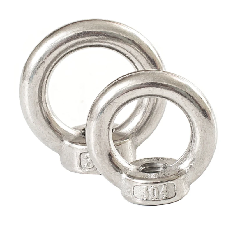 M3 M4 M5 M6 M8 M10 M12 M14 M16 M18 M20 M24  304 Stainless Steel Marine Eye Bolts Ring Holes For Cable Eyelets