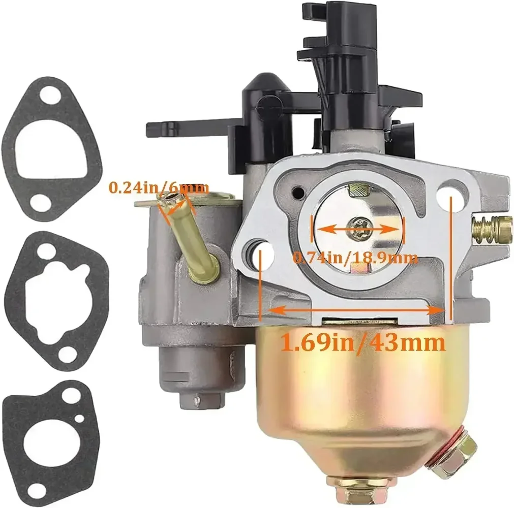 WT20X Carburetor Kit for HONDA GX120 GX160 GX200 66014 66015 196cc 5.5HP 6.5HP 69730 212cc Engine Lawnmowers Pumps Snow Blower