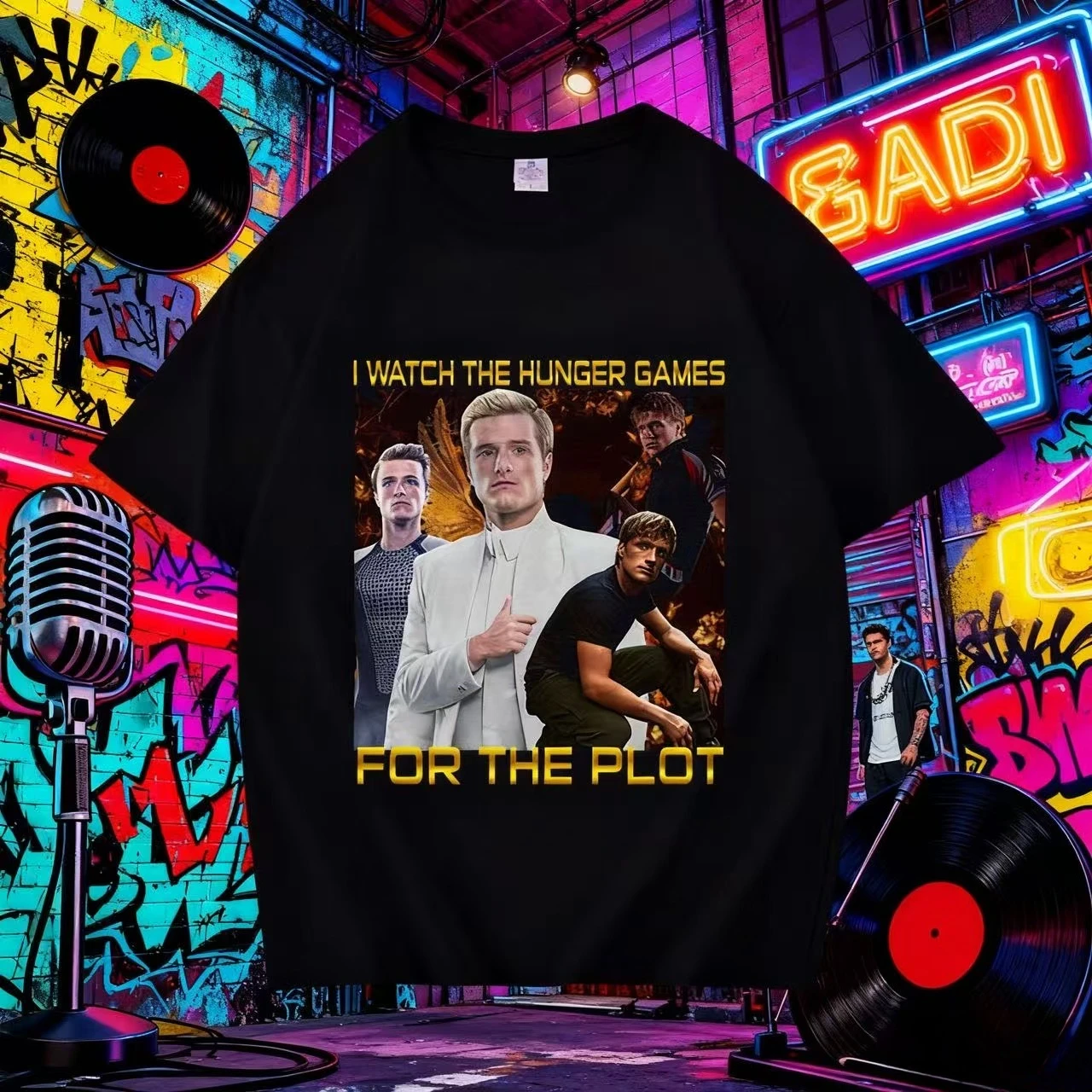 2025-26 لقد شاهدت _ ألعاب الجوع _ للفصل. تي شيرت بيتا ميلك بنمط جوش هاتشرسون، بلوزة صيفية من القطن الخالص بنسبة 100% #1