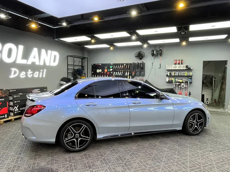 Gloss Candy Chameleon Vinyl Wrap Film Grey to Blue Color Shift Adhesive Vehicle Car Decal Wrapping With Air Release
