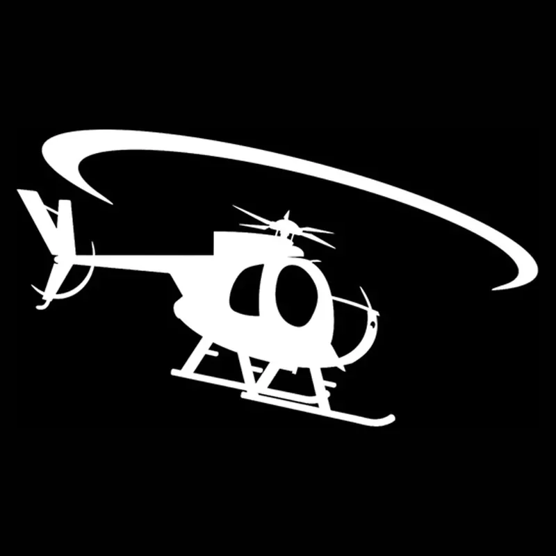 Car Stickers Classic Helicopter Silhouette Car Decal Sticker 15cm Waterproof Vinyl Aviation Auto Body Window SUV Sedan Decoratio