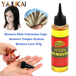 1 Bottle Hair Glue Remover For Remove Hair Extension Tape & Toupee 4Fl.oz (118ml) Wig Glue Remover Yellow Liquid Tape Remover