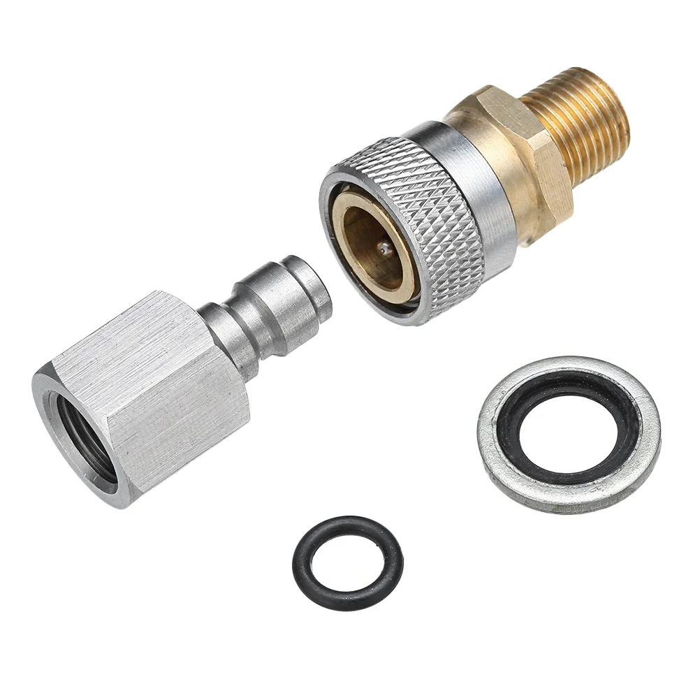 

Air Pump Adapter Inflatable Quick Connector Tyre Valves Thread Nozzle Stainless Steel Clips