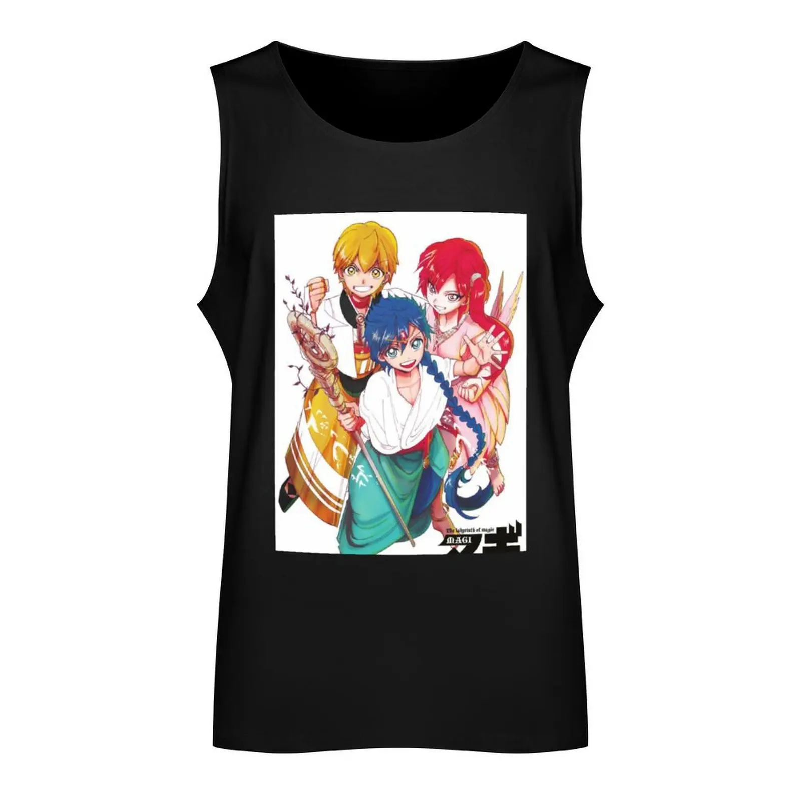 Magi The Labyrinth of Magic Anime Tank Top gym wear men bodybuilding men