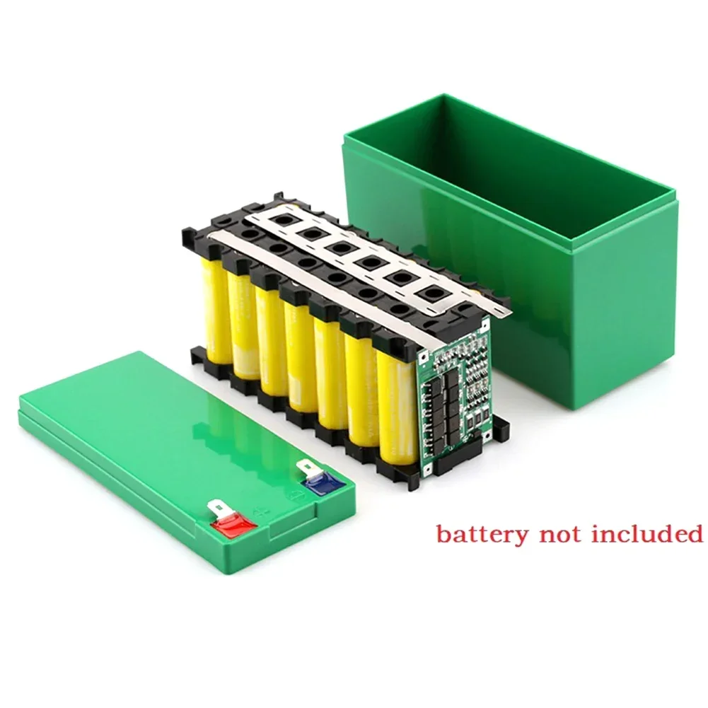 12V 7Ah Battery Case Holder Empty Box Fit 18 650 Cells 3X7 Nickel Strip Storage Box For Motorcycle Replace Lead-Acid Use