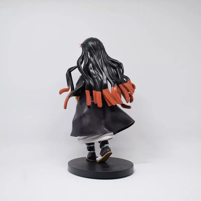 Demon Slayer Kamado Nezuko Action Figure Set para Crianças, Brinquedo Anime, Modelo Pé, Coleção de Presentes, PVC, 18cm