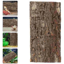 Terrarium Reptile Bark Backdrop Fish Tank Bark Background Cork Background Bark landscaping decoration climbing pet box decor