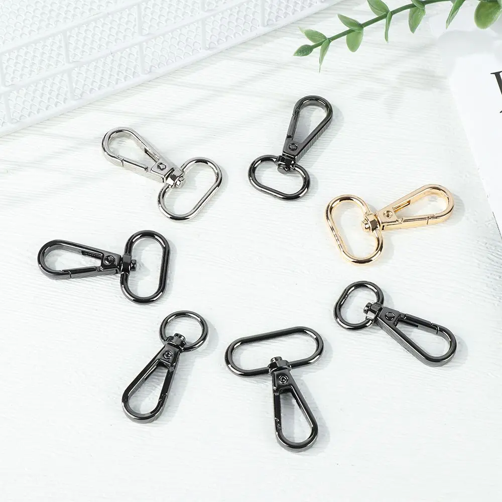 1Pcs Hardware Jewelry Making Split Ring DIY KeyChain Hook Lobster Clasp Bags Strap Buckles Collar Carabiner Snap