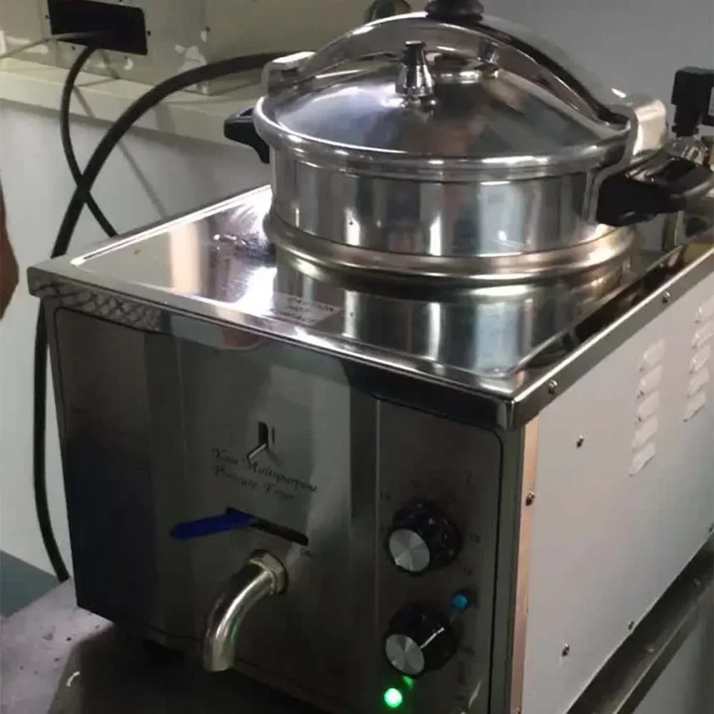 Electric Deep Fryer Commercial Pressure Fryer Cooking PanFrying Chicken Equipment Friteuse Professionnelle. 16L