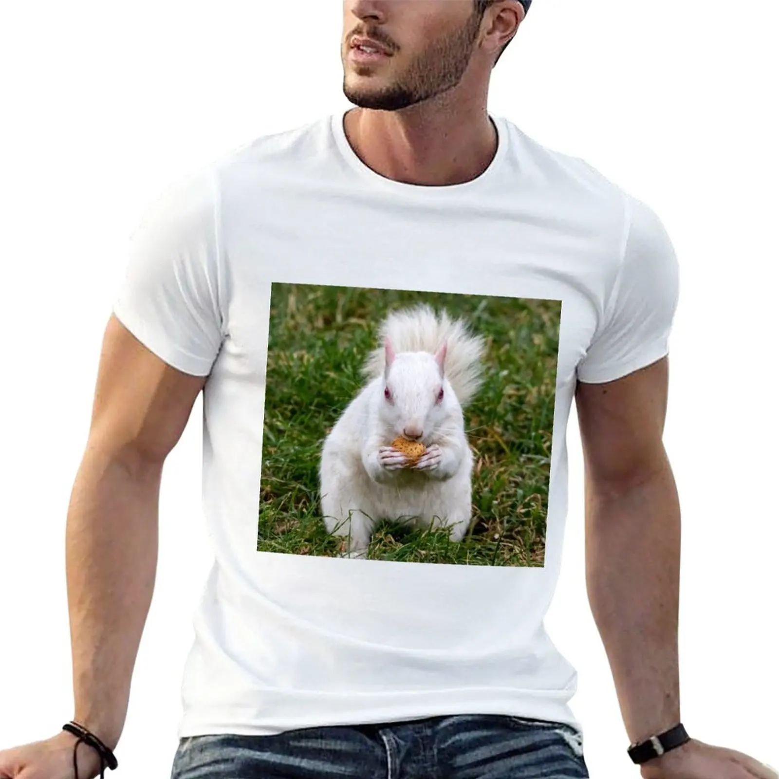 New Albino Squirrel on the National Mall in Washington, DC T-Shirt t shirt man blank t shirts men workout shirt