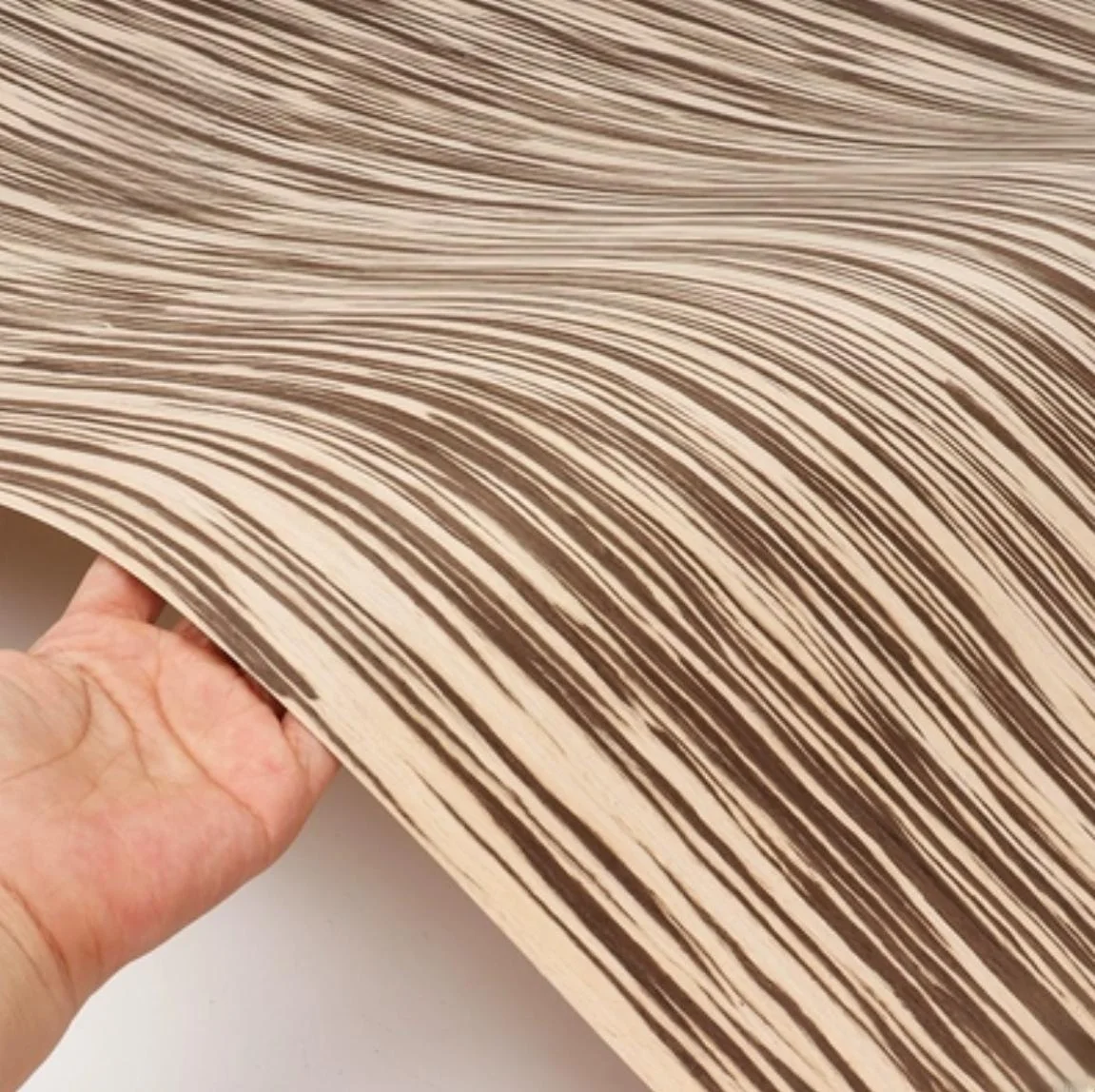 L:2.5meters Width:580mm T:0.25mm Technology Wood Black And white Zebra Wood Veneer For Furniture