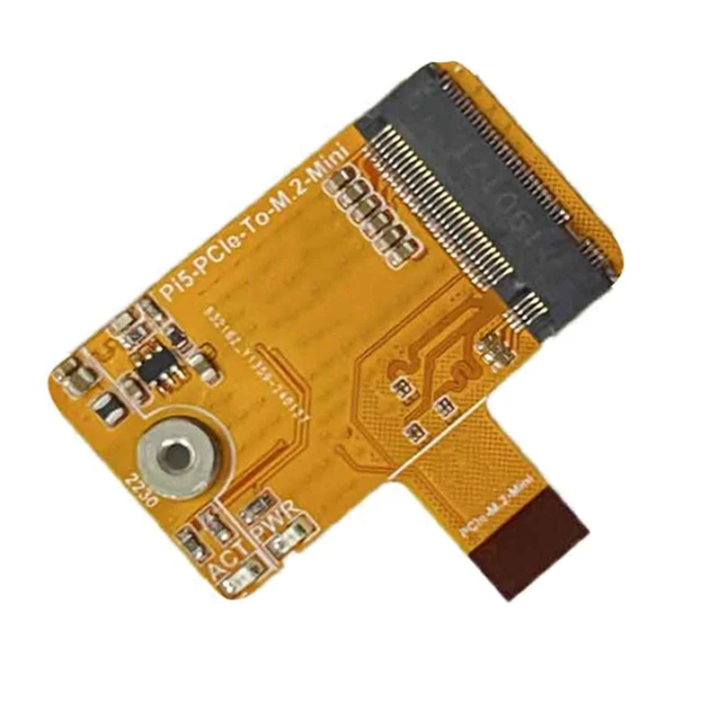 SQPP-라즈베리 파이 5 Pcie-M.2 Nvme SSD HAT 통합-FPC 및 차동 매칭 디자인 2230 Nvme SSD 확장 보드