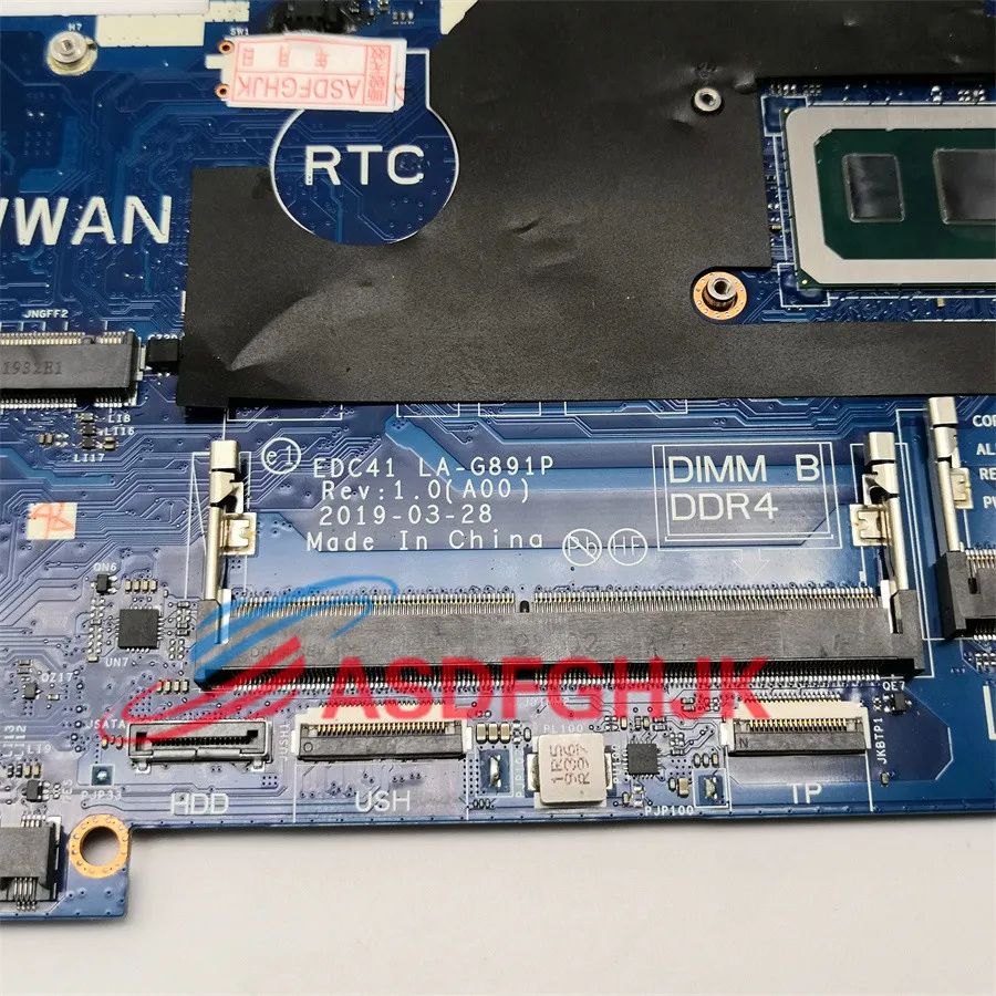 Imagem -03 - Genuine Dell Latitude 5400 Laptop pc Motherboard Edc41 La-g891p 0hc1wk Hc1wk I78365u Cpu Testado ok