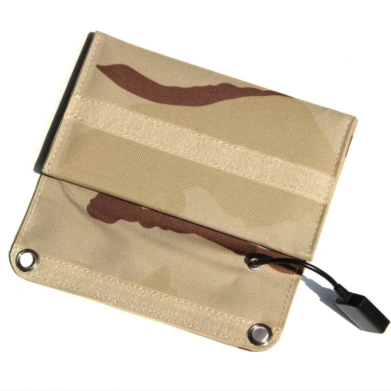 6 Вт 5 В 1100 мА водонепроницаемое портативное монокристаллическое складное зарядное устройство для солнечной панели для уличных мобильных телефонов кемпинга аварийное питание