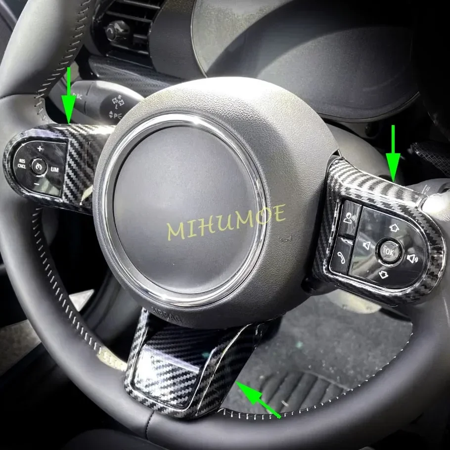 

Наклейка на руль автомобиля с эффектом углеродного волокна для 2022-2024 Mini F55 F56 Convertible F57 Countryman F60 Clubman F54