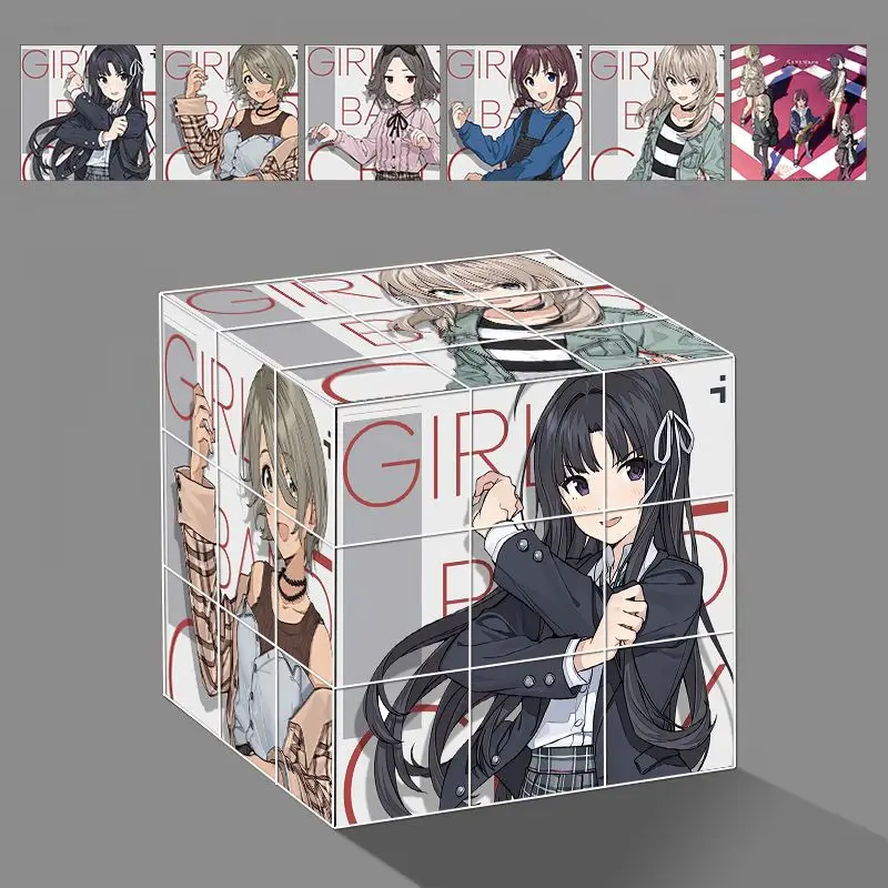 Magic Cube Unzip Anime ‌GIRLS BAND CRY rupa Subaru Anwa  Stress Relief Puzzle Professional Smooth Speed Game Birthday Gifts view 2