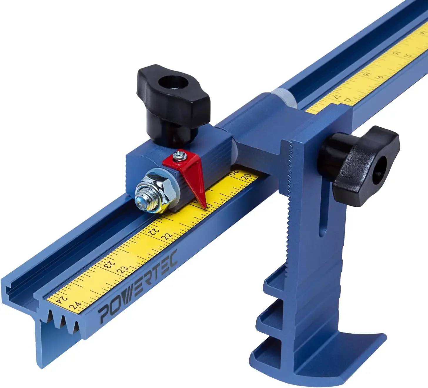 Miter Saw Fence for Miter Saw, Drill Press & Radial Arm Saw, Includes T Track Stop Kit, Tape Measures and T Track Fence