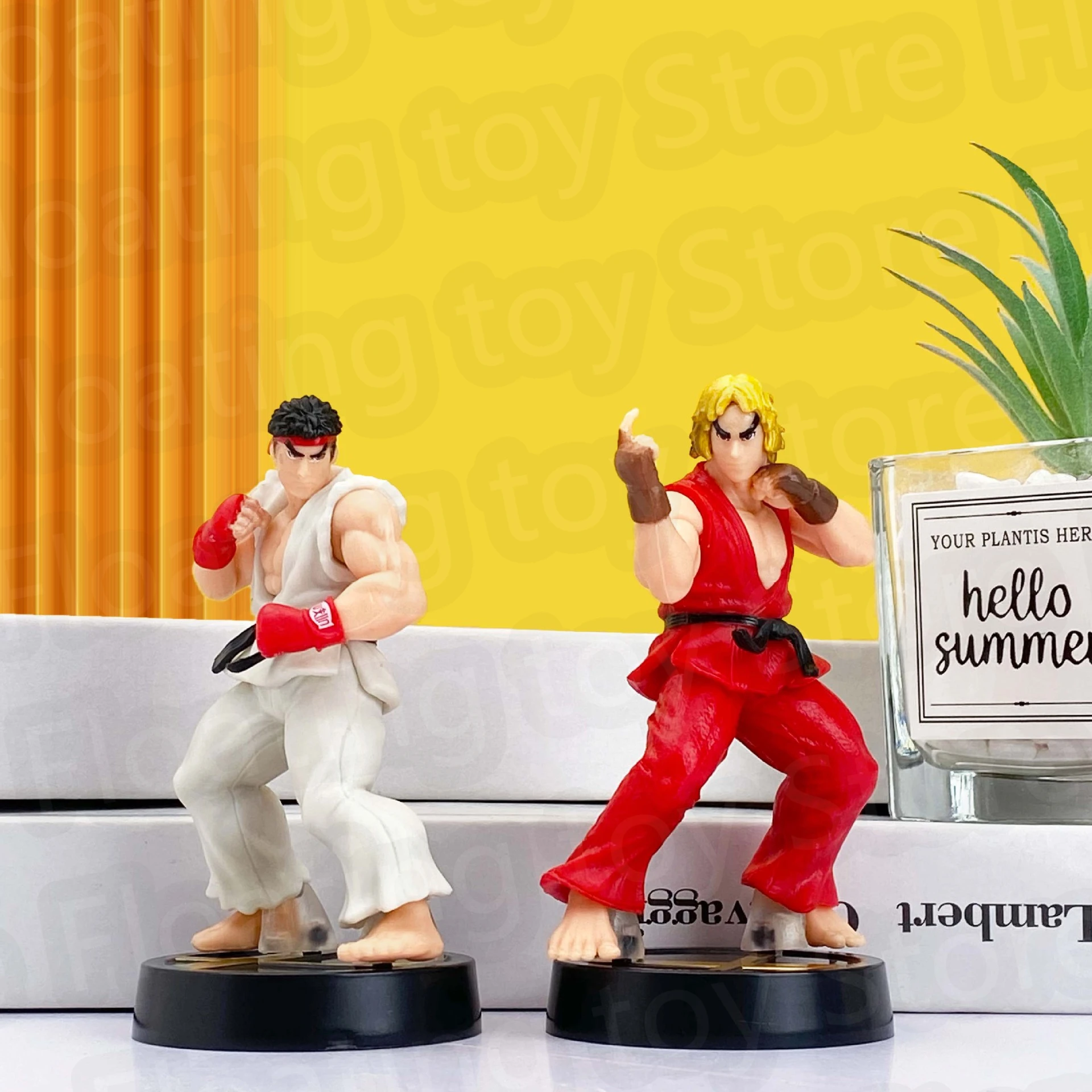 Anime Street Fighter Fighting Game Action Figure Ken Masters Hoshi Ryu PVC Kawaii Toys Dolls Room Decor Birthday Gift For Boys