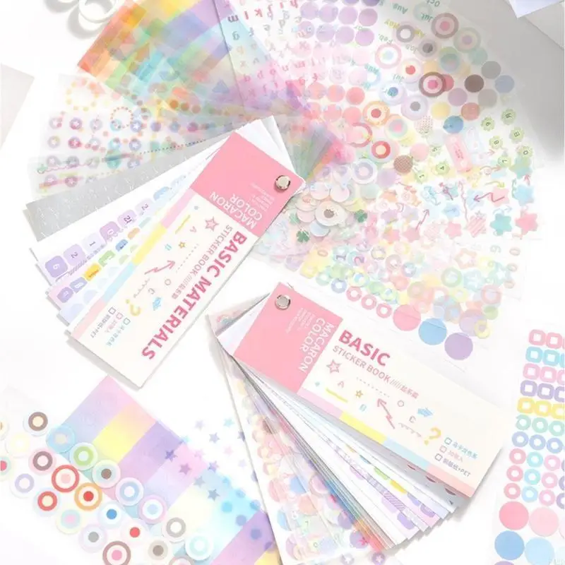 

F42d многоцелевые клейкие цветовые этикетки для детей для детей