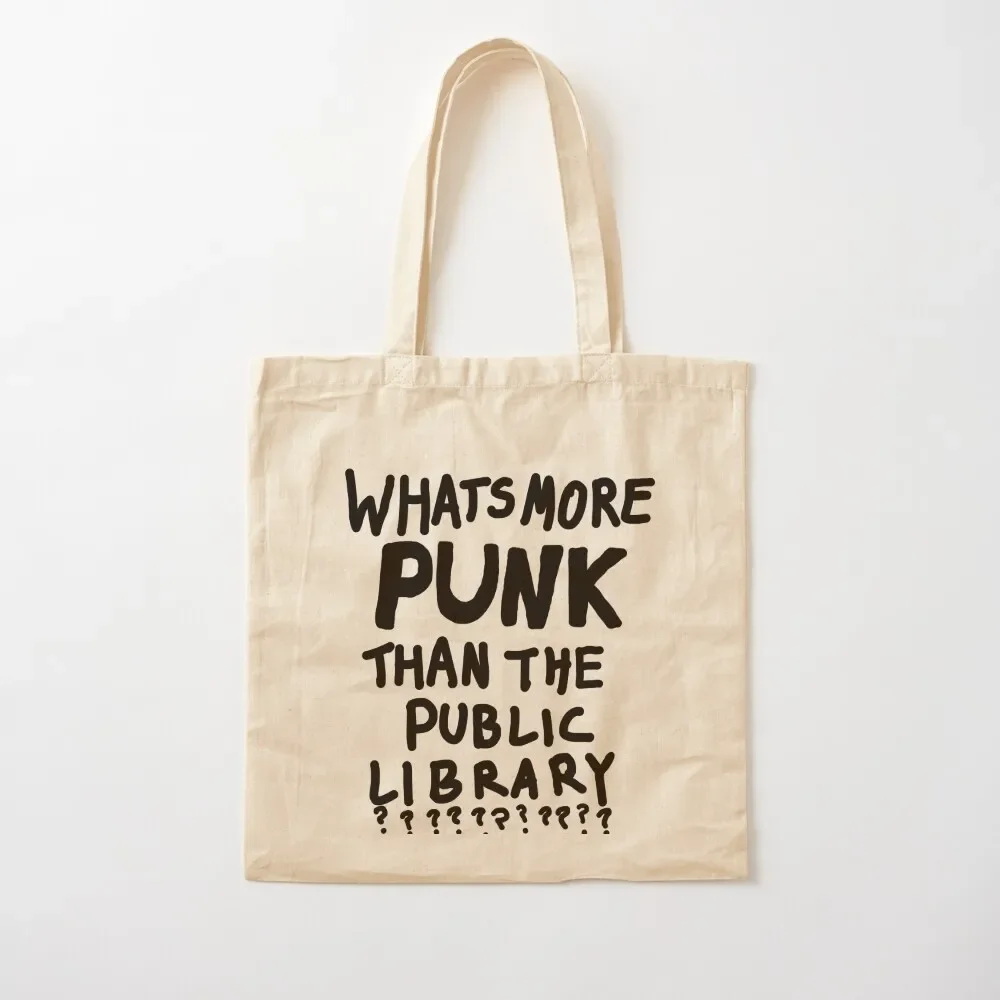 

Whats more PUNK than the PUBLIC LIBRARY Tote Bag canvas tote bag handbag Tote Bag