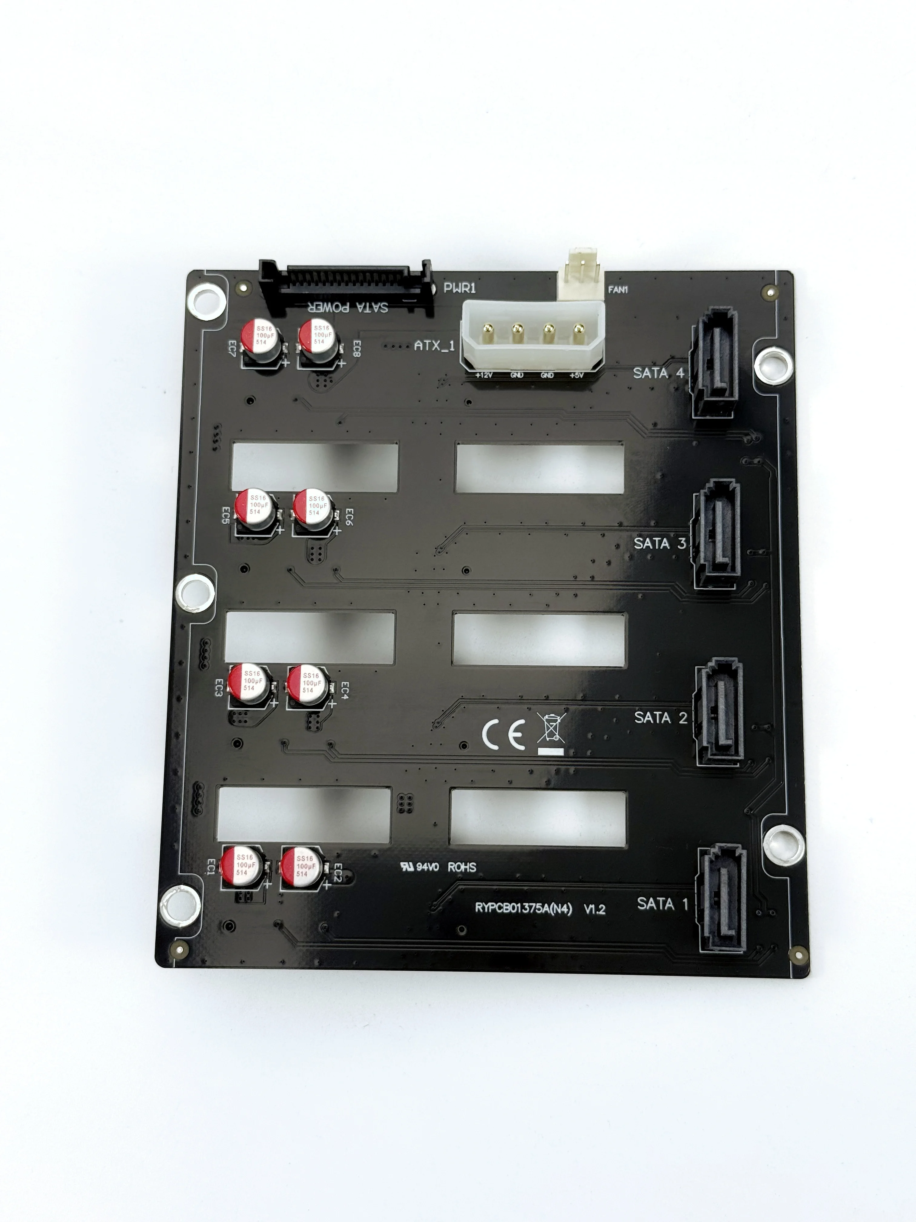 Scheda di espansione SATA ad alta velocità Backplane N4 NAS Accessori per telaio Connettori SATA 4 Schede di interfaccia per disco rigido Circuito
