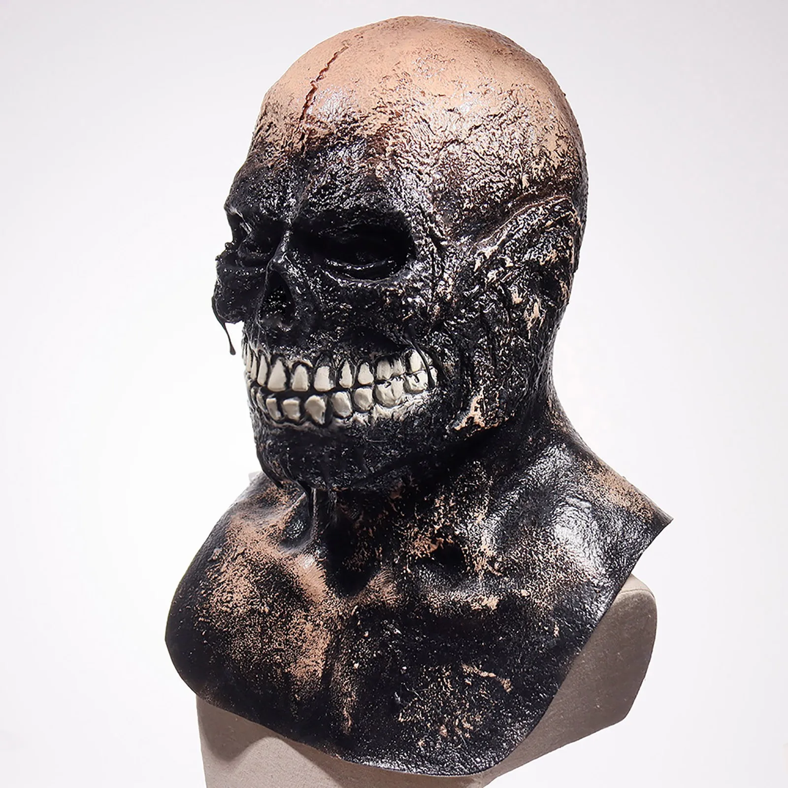 Halloween-Totenkopfmaske, Gruselige Biochemische Maske, Latex-Skelettmaske, Gruselige Masken für Erwachsene Kostümparty – Detail 6