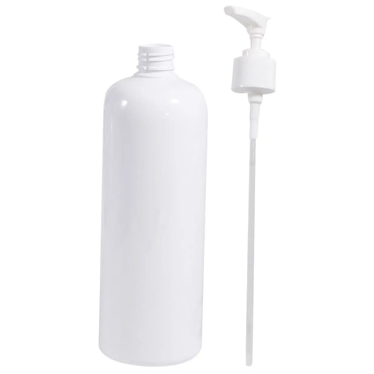 1Pcs White Transparent Plastic Bottle 500Ml Leak Proof Bathroom Container for Shampoo Lotion Hand Washing Emulsion Storage