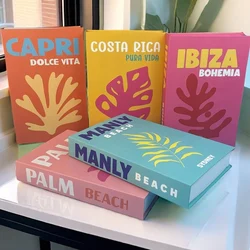 2025 New Travel Series Luxury Decorative Books Storage Box Fake Book Home Decor Coffee Table Shelf Bedroom Interior Decoration