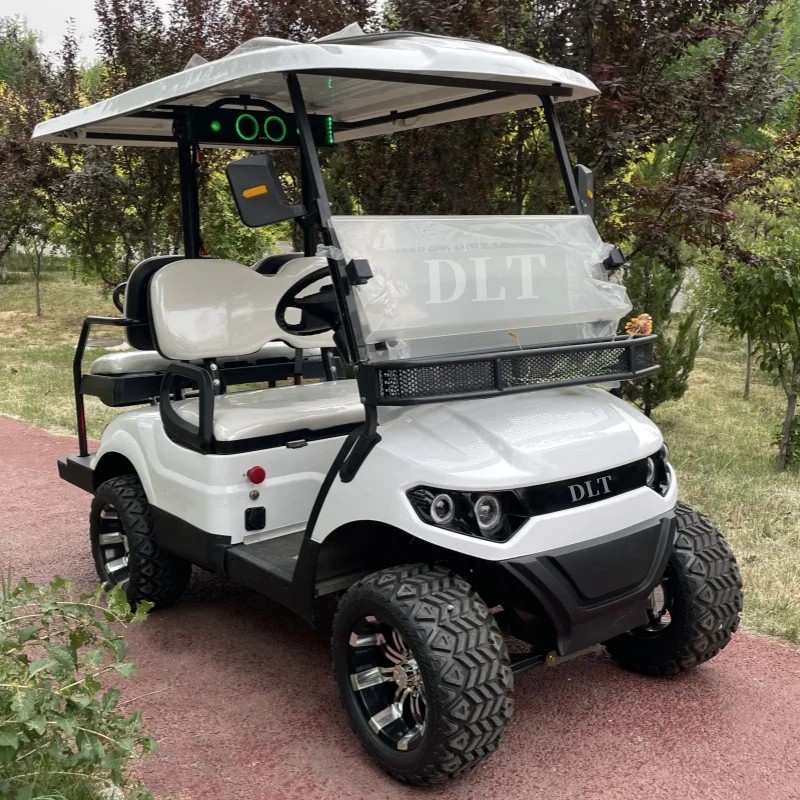 New Energy Custom 5kw Motor Lithium Ion Battery 30mph Golf Cart Scooter 4 Seater Off Road Electric Golf Cart For Adult Club Use