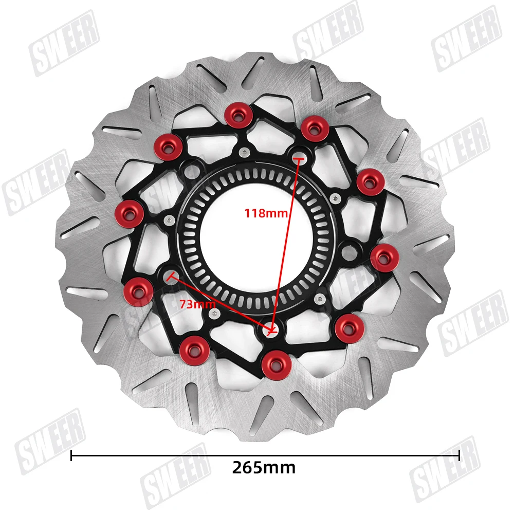 Motorcycle Floating Front Brake Disc Diameter Of 267mm Fit For Honda PCX125 PCX160 2021-2026 Brake Disc Pad Replacement Parts 6