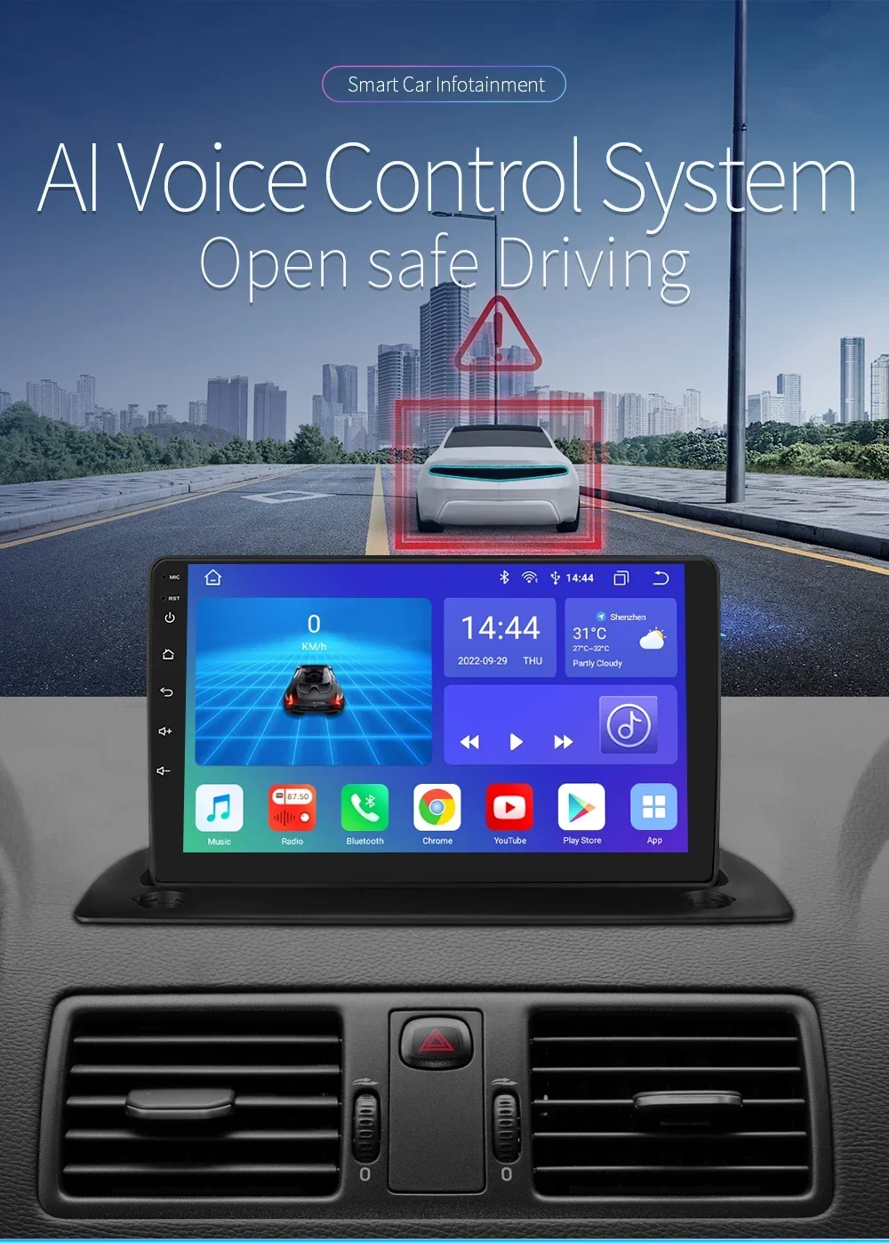 2 Din Android Stereo Player for Volvo XC90 xc 90 Car Radio 2004 - 2014 Carplay Auto Multimedia Navigation GPS RDS DSP Headunit