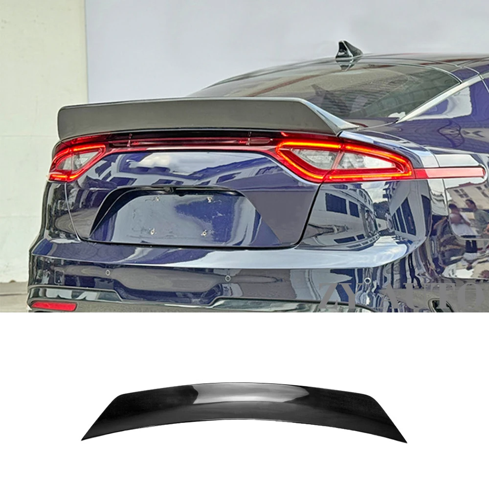 For KIA Stinger K8 2018 Carbon Fiber Rear Trunk Spoiler Rear Boot Wing Car Exterior Tuning Accessories