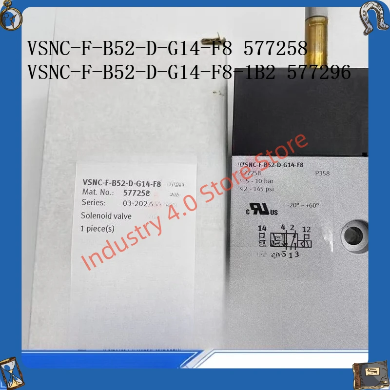 

2 Position 5-Way Solenoid Valve VSNC-F-B52-D-G14-F8-1B2 577258 577296