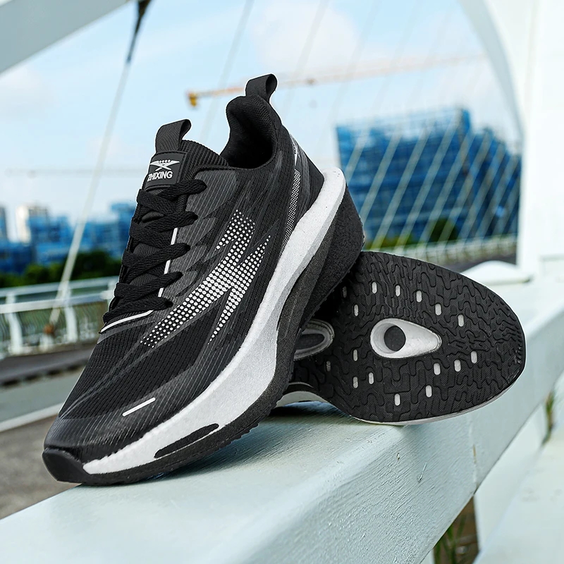Men Professional Carbon Plate Running Sneakers Non‑Slip Athletic Shoes Marathon Training Jogging Sport Tennis Shoes For Woman