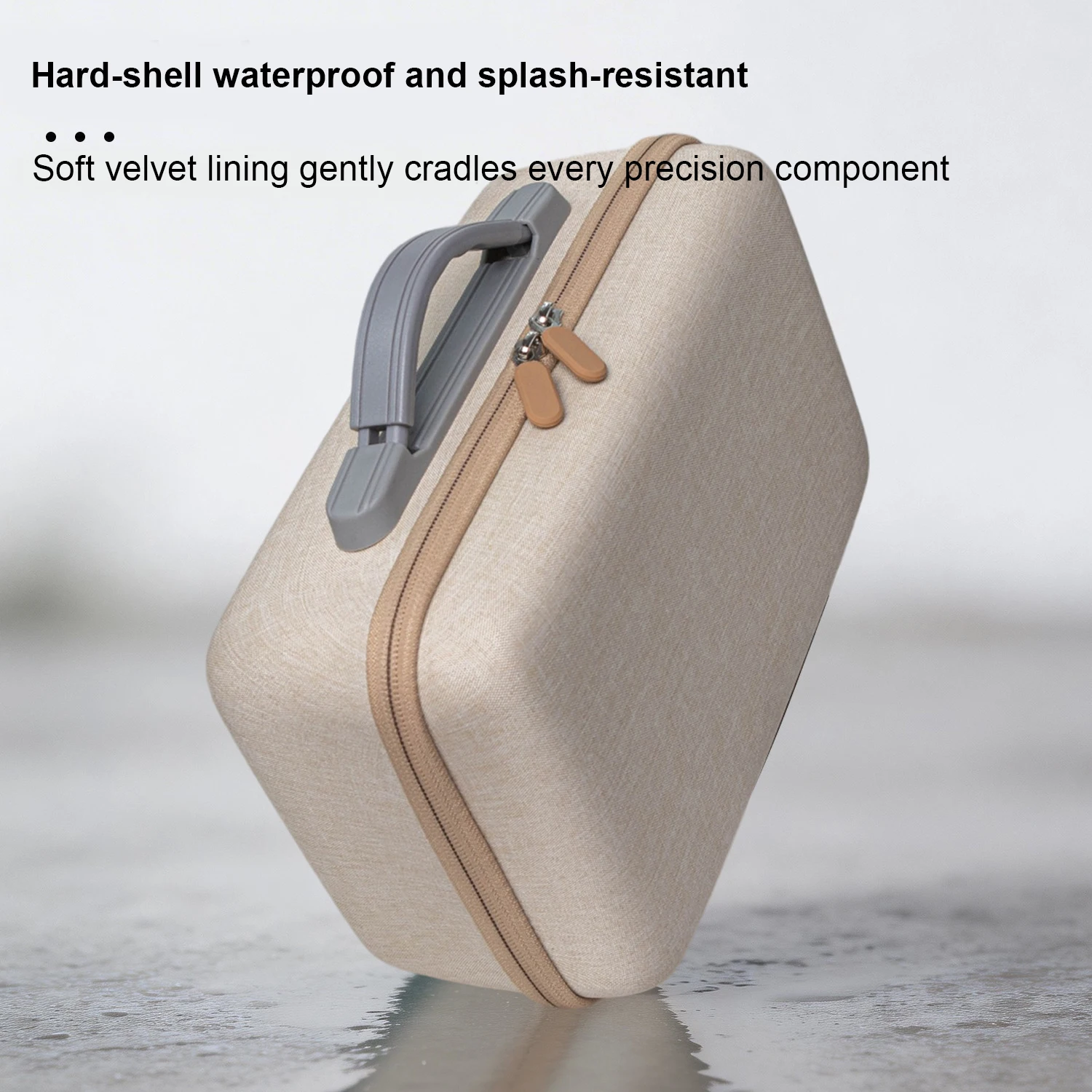 

For Liene M100 Photo Printer Case Storage Bag with Handle Water-Resistant Protective Cover with Soft Velvet Lining & Mesh Pocket