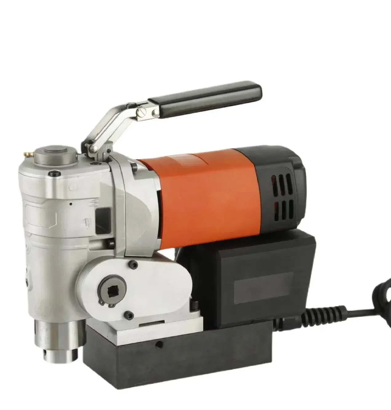 Horizontal Portable Rotary Magnetic Seat Drilling Machine with high precision gears for metal drilling