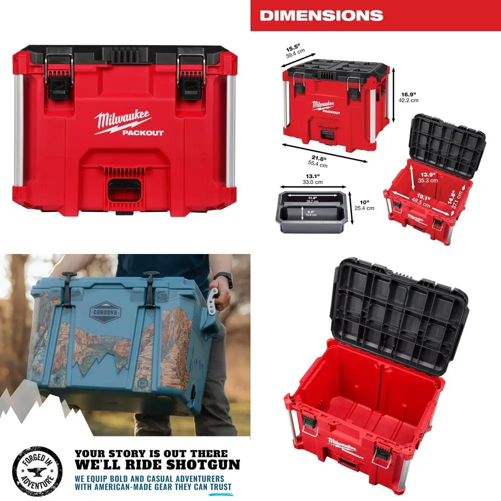 نظام تخزين كبير محمول للأدوات والمعدات مع ميزات تنظيم وحدات #1