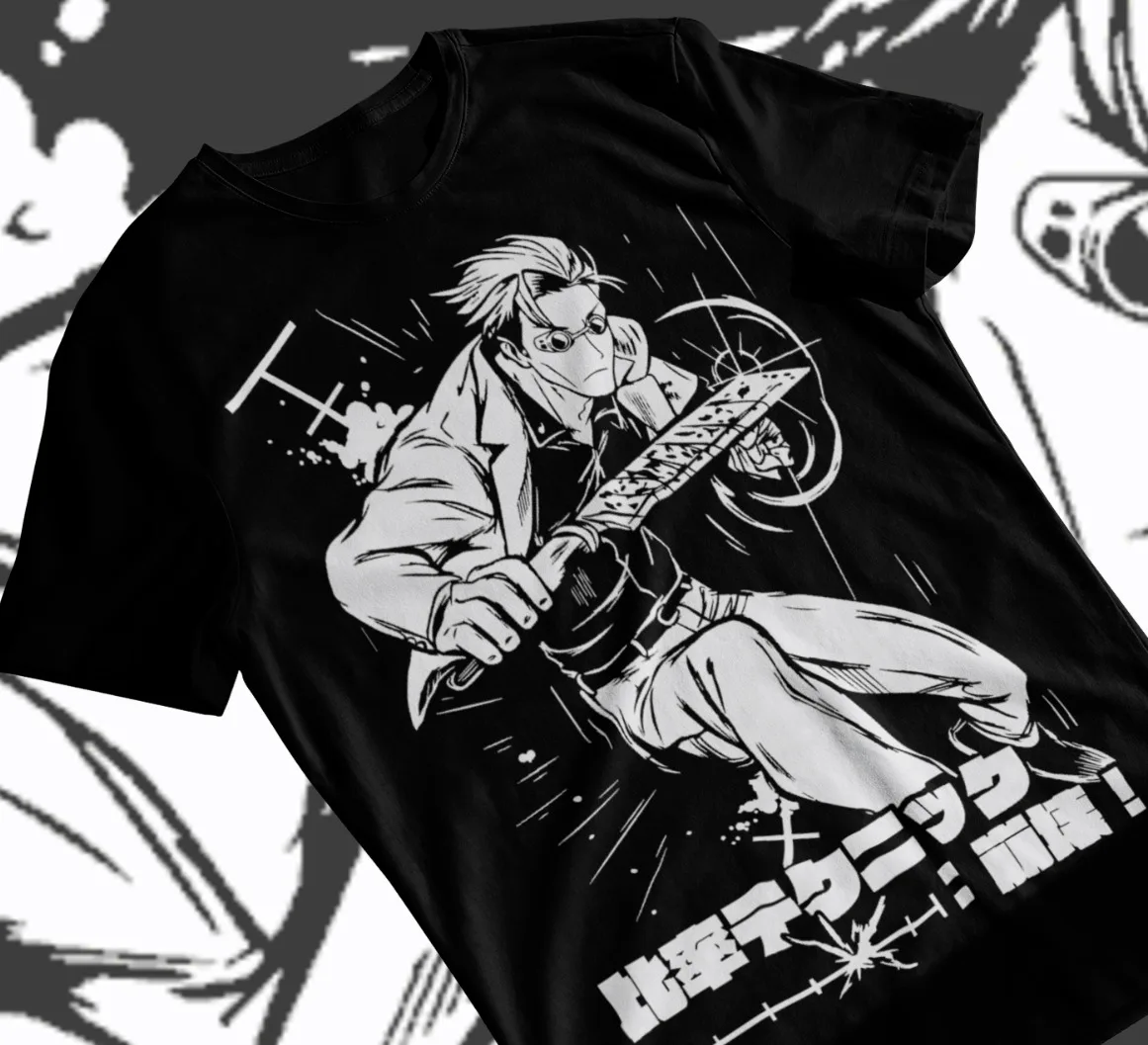 Jujutsu Kaisen Gojo Satoru Black T-Shirt Anime T-Shirt Nanami Kento Soft Tee