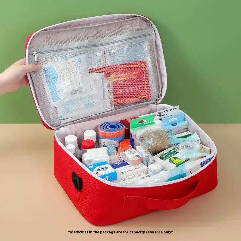 Tragbare Medizin Tasche Outdoor Reise Tragbare Medizinische Erste Hilfe Tasche Medizin Tragetasche Hause Große Kapazität Hause Medizin Tasche
