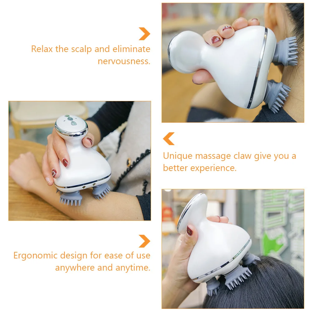 

1 комплект, массажер для головы, премиальный силиконовый ABS, портативный массажный коготь, расслабляющий инструмент для снятия стресса, офиса, путешествий, спортсмены, головы