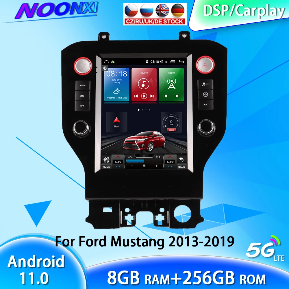 

8G+256G Android 11.0 For Ford Mustang 2013-2019 Car Multimedia Player GPS Navigation Video Radio Stereo 2 Din Carplay Head Unit