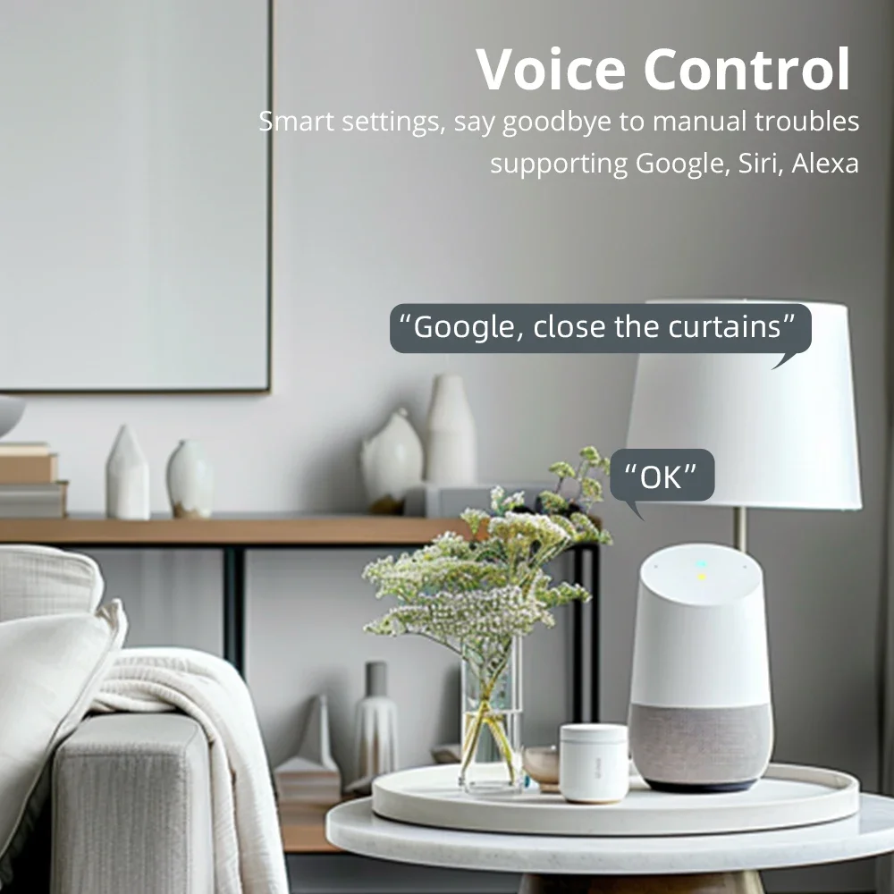 WiFi 2N Smart Roller Shade Blinds Motor for 37 38mm Tube Support Google Home Alexa Homekit App Control