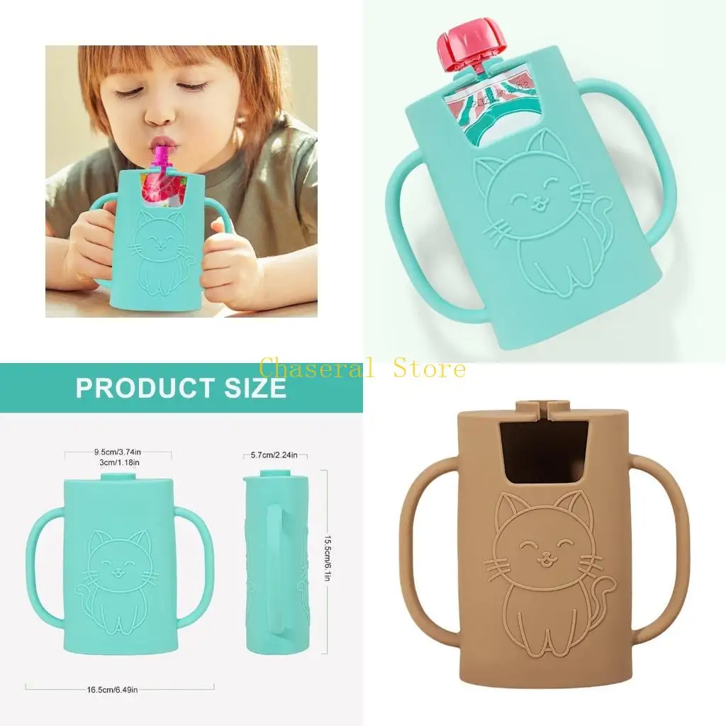 

E7ce milk box holder case proof praint cup cuce сок сока организатор рукав Anti Scald Cover для горячего напитка