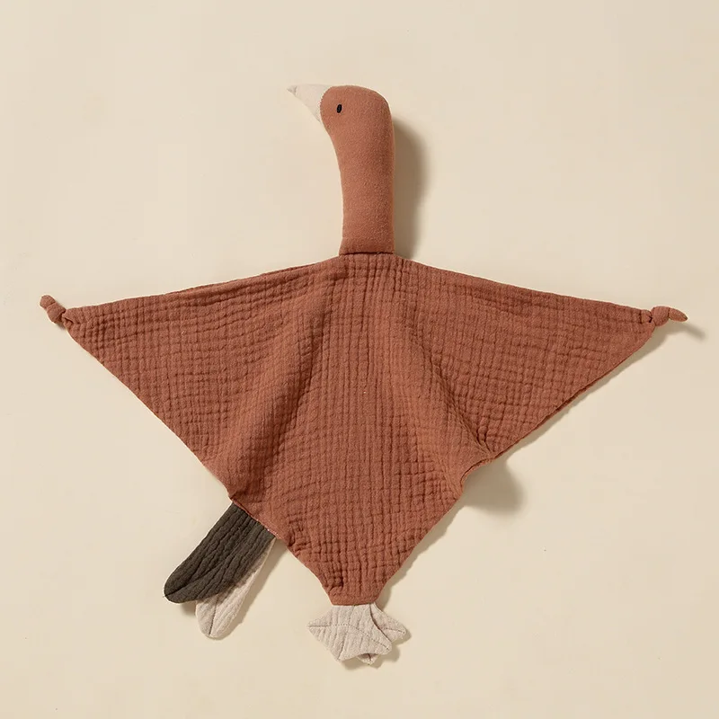 Leuke Zwaan Baby Katoenen Trooster Deken Pasgeboren Cartoon Slapen Poppen Slaap Speelgoed Kalmeren Sussen Handdoek Slabbetjes Speeksel Handdoek Nieuwe