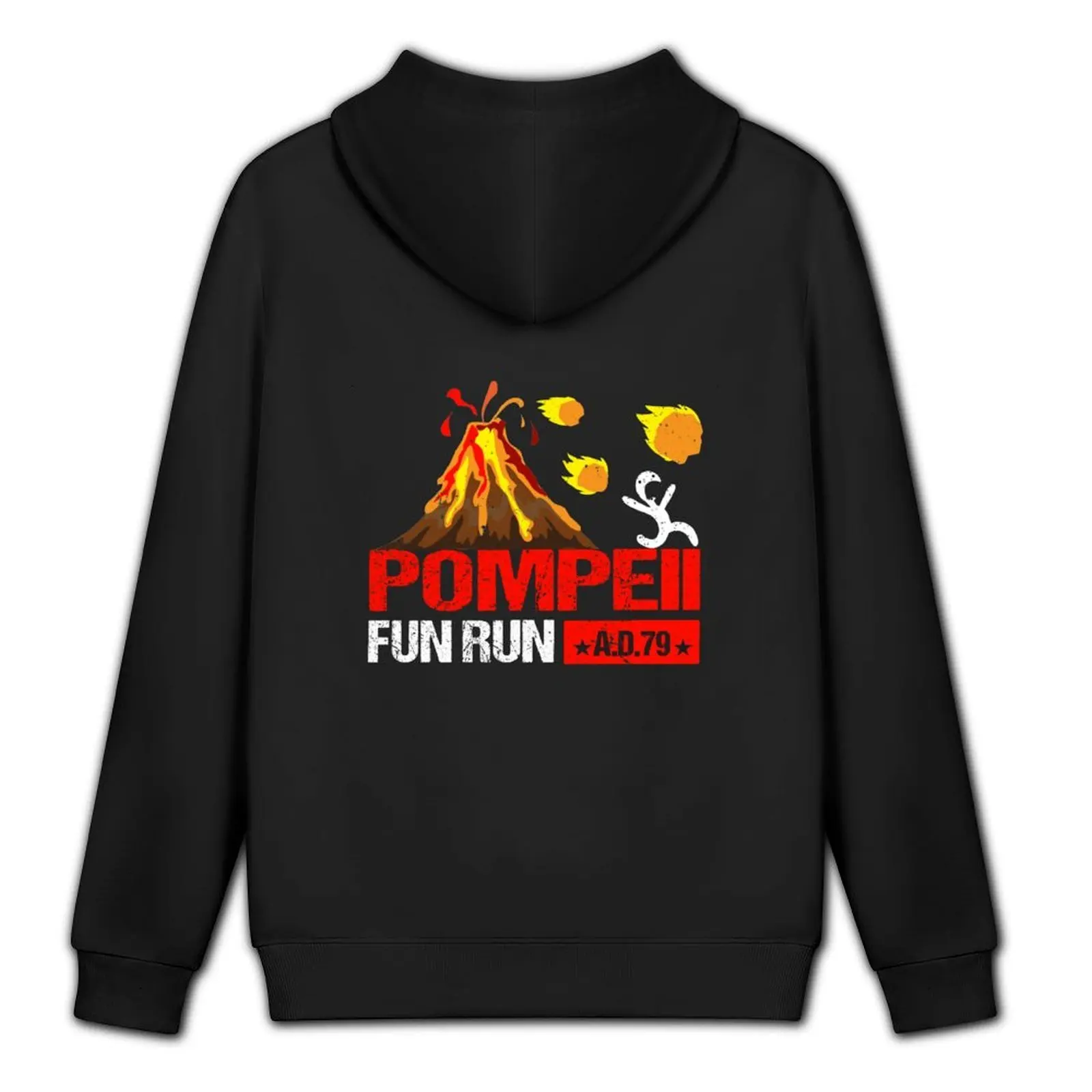 Pompeii Fun Run 79 AD Retro Vintage Hoodie ملابس رجالي ملابس أنيمي ملابس جمالية بدلة رياضية