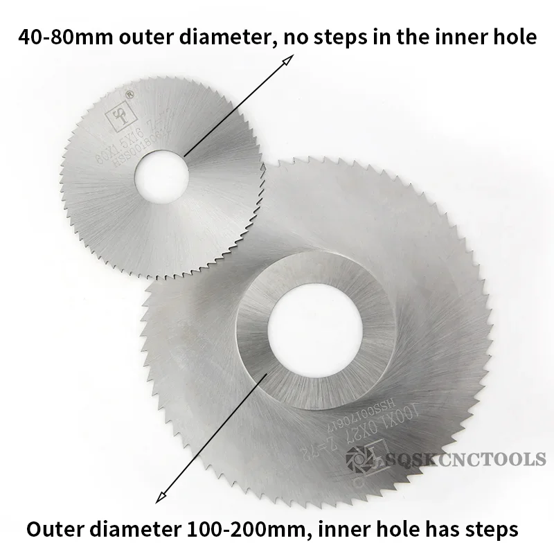 HSS Milling Cutter 125mm Thickness 0.8mm-4.0mm  Inner hole 27mm Slotting Cutter Saw Blade Milling Cutter