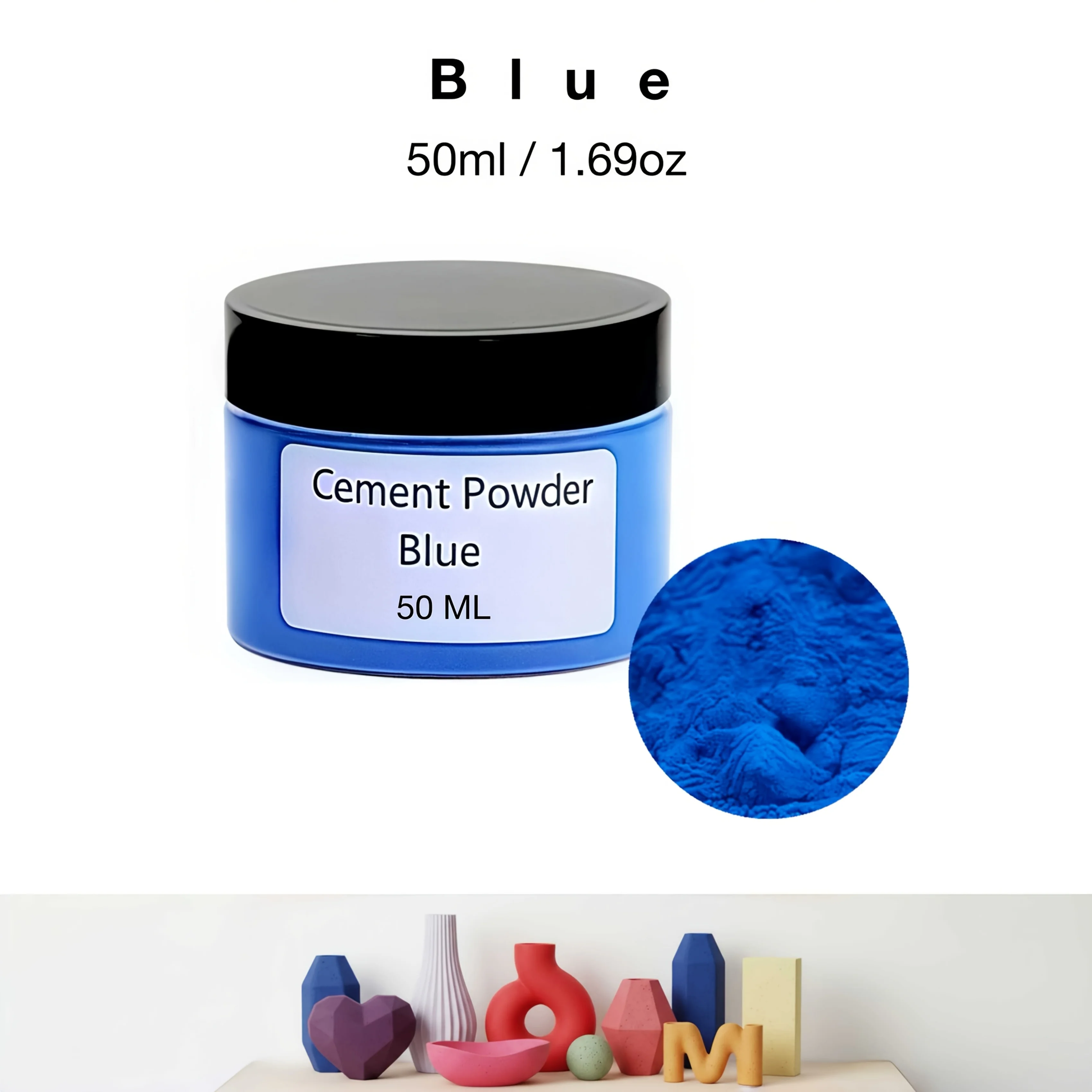 50 ml/1,69 oz Gipspigmenten, 12 kleuren beschikbaar - Watergedragen kleurstoffen voor gips, epoxyhars ambachten en het maken van sieraden. Gepigmenteerde verfpoeders voor harsambachten, doe-het-zelf